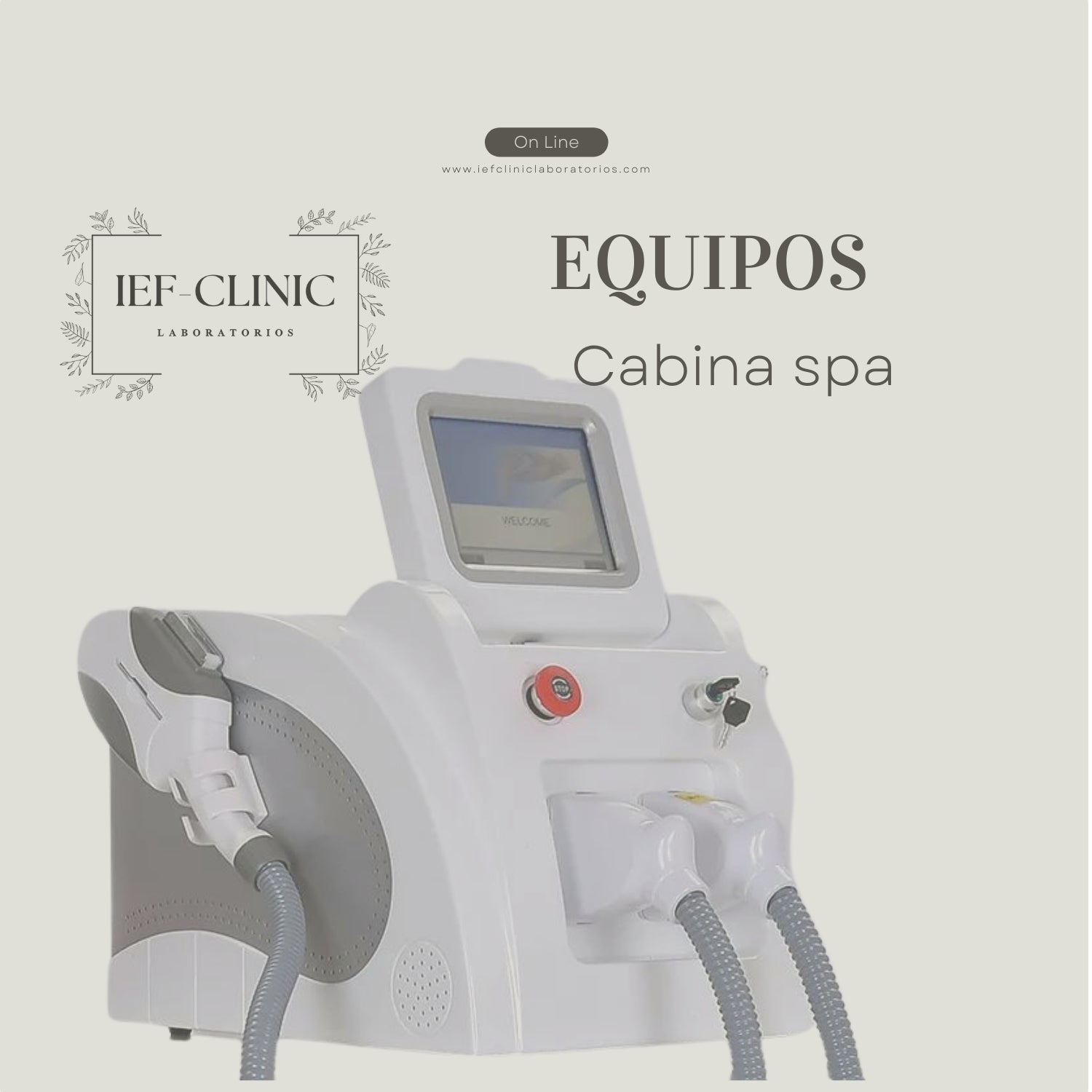 EQUIPO APARATOLOGIA PARA CABINA SPA - IEF-CLINIC LABORATORIOS