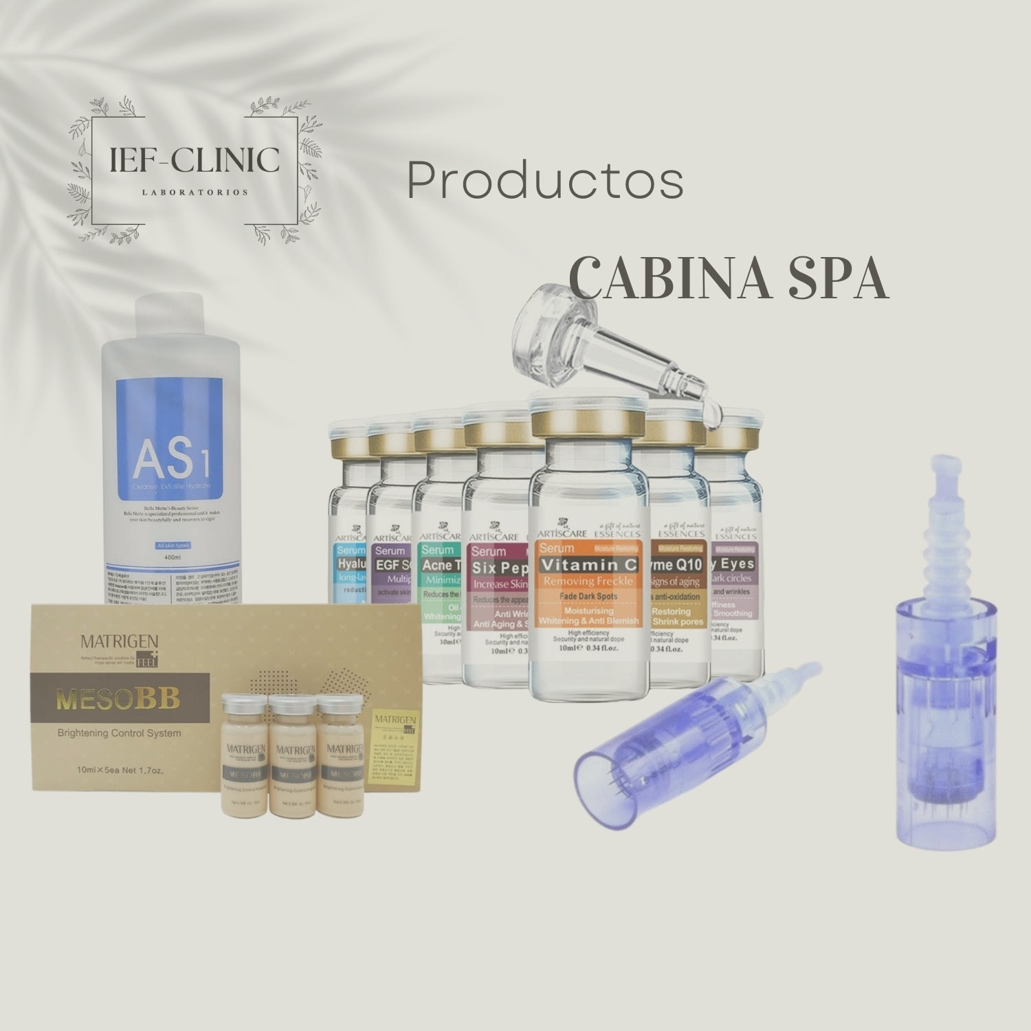 PRODUCTOS PARA CABINA SPA - IEF-CLINIC LABORATORIOS