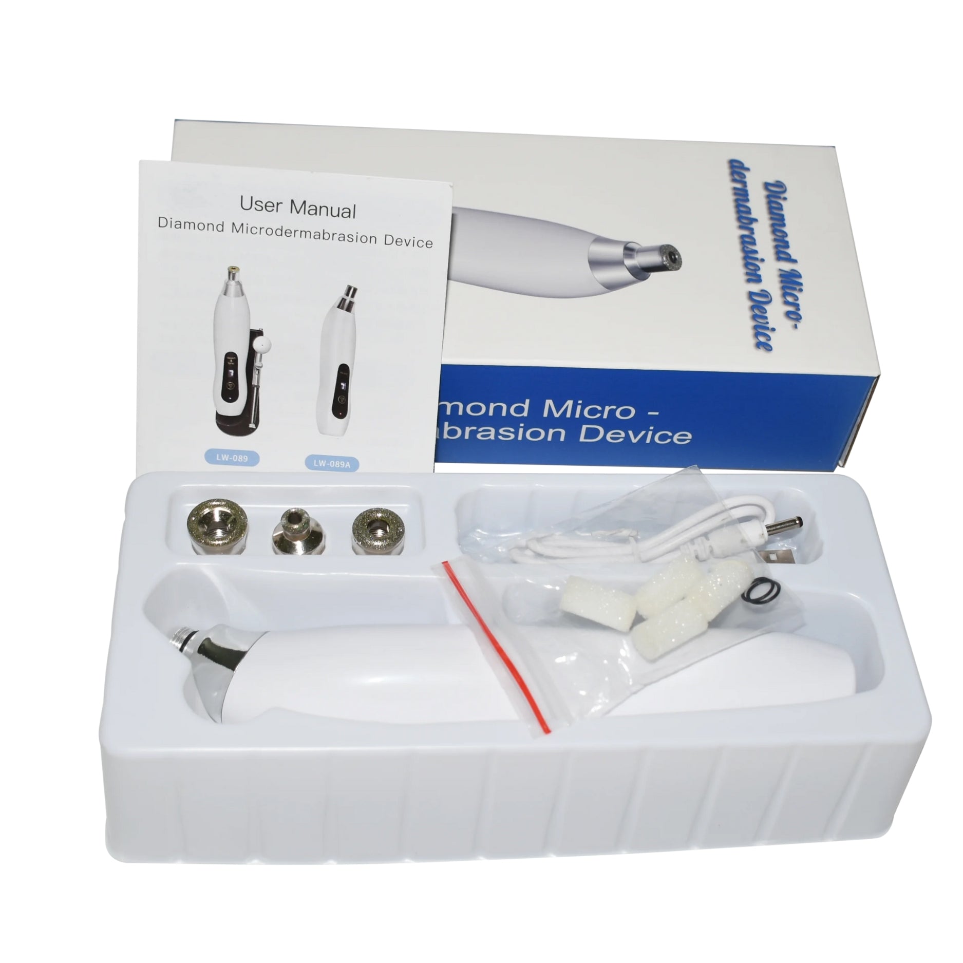 EQUIPO DERMOABRASION PORTATIL BATERIA RECARGABLE PUNTOS NEGROS