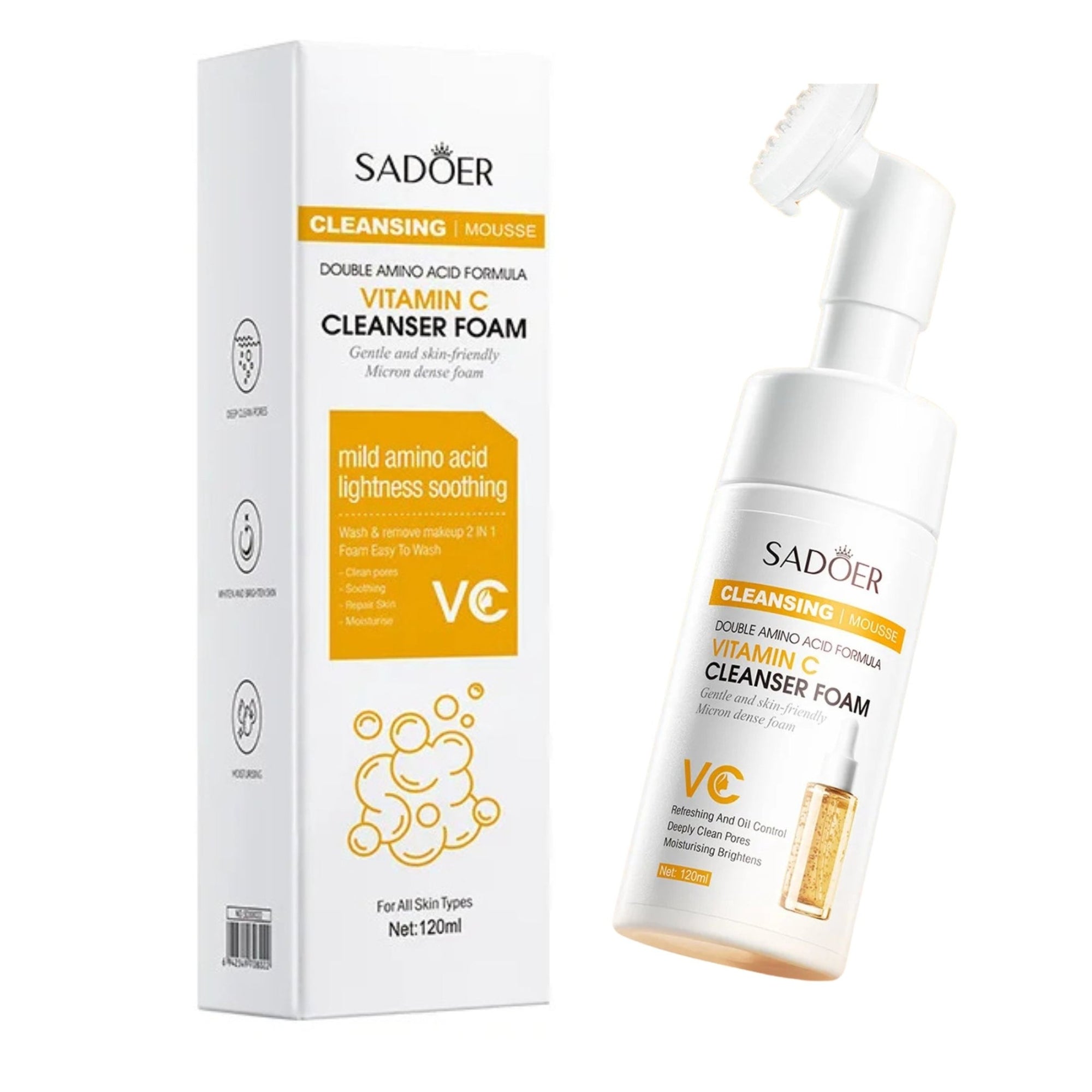 ESPUMA LIMPIADORA FACIAL FOAM SADOER 120MLCUIDADO DE LA PIEL
