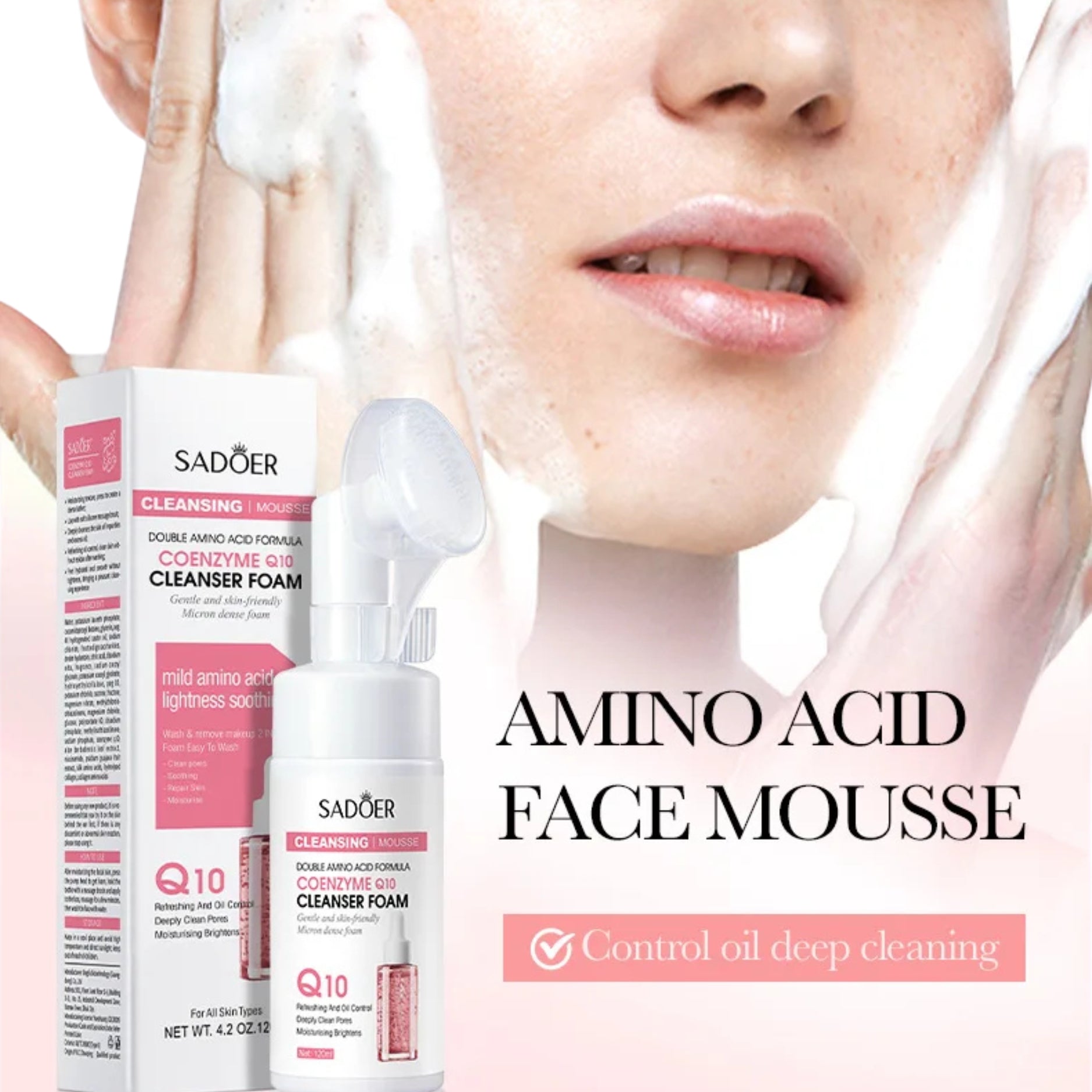 ESPUMA LIMPIADORA FACIAL FOAM SADOER 120MLCUIDADO DE LA PIEL