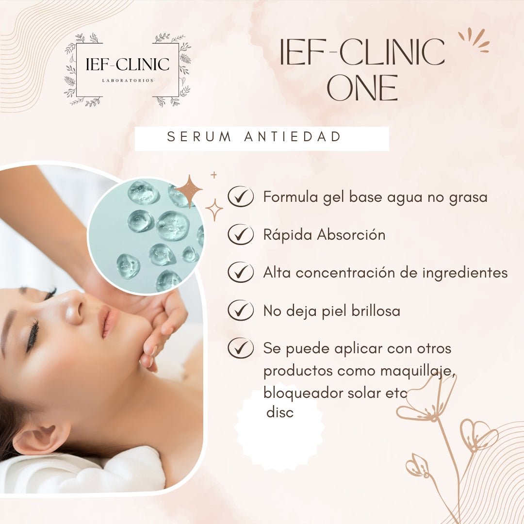 IEF - CLINIC ONE GEL ANTIEDAD HIDRATANTE APARATOLOGIA CABINA SPA LINEA PROFESIONALIEF - CLINIC LABORATORIOS