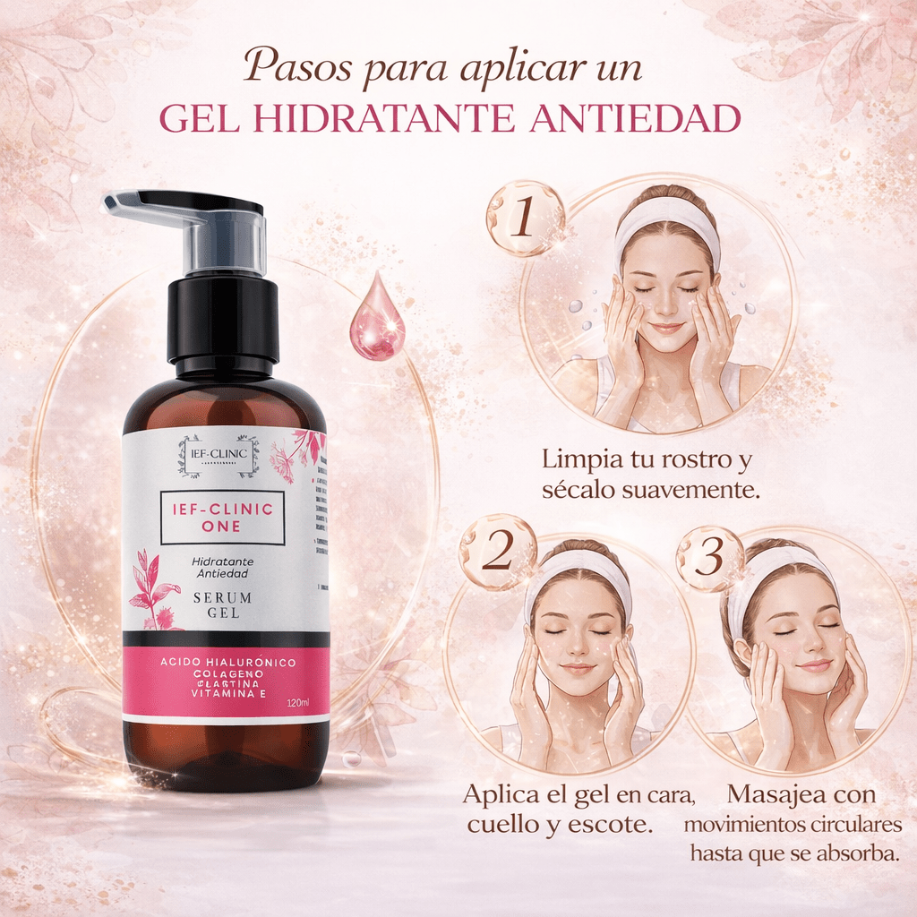 IEF - CLINIC ONE GEL ANTIEDAD HIDRATANTE APARATOLOGIA CABINA SPA LINEA PROFESIONALCUIDADO DE LA PIEL