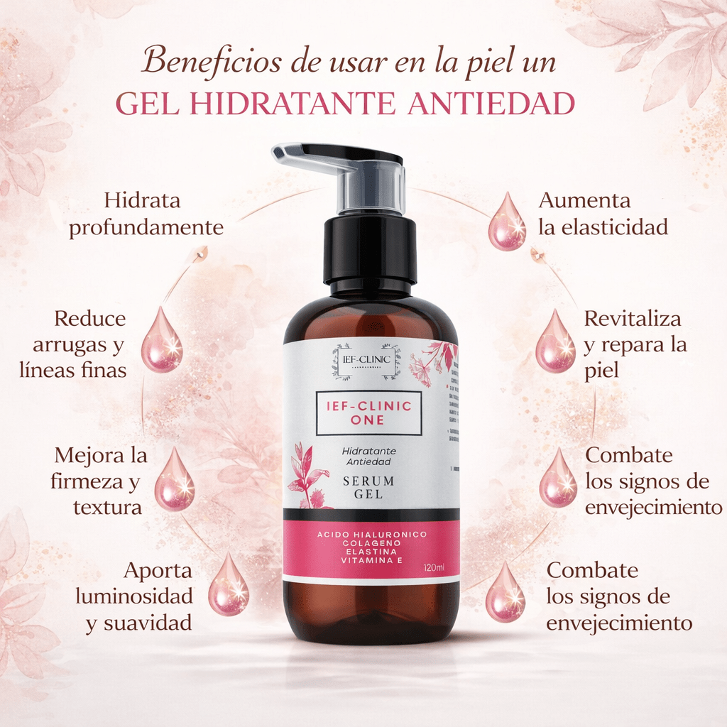 IEF - CLINIC ONE GEL ANTIEDAD HIDRATANTE APARATOLOGIA CABINA SPA LINEA PROFESIONALCUIDADO DE LA PIEL