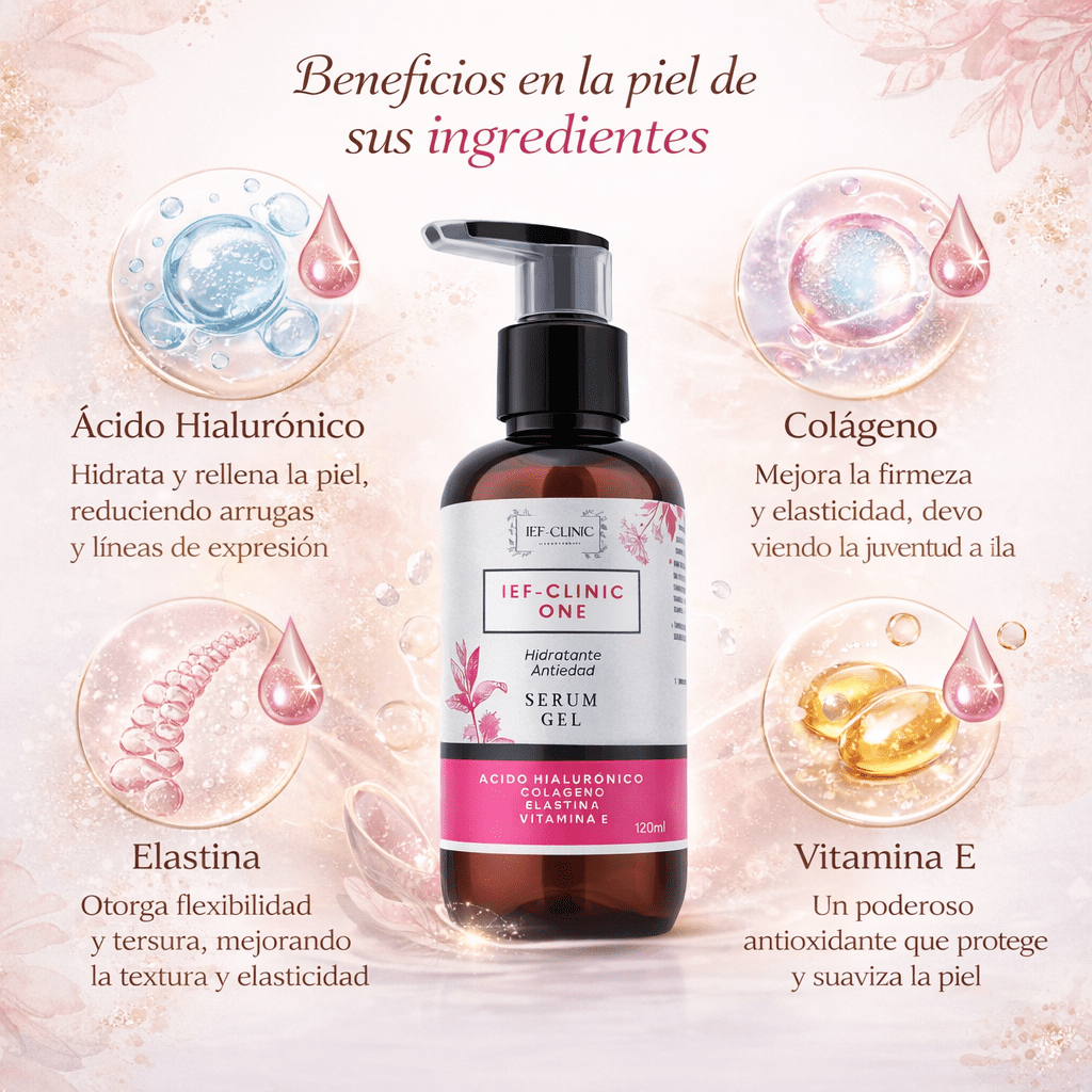IEF - CLINIC ONE GEL ANTIEDAD HIDRATANTE APARATOLOGIA CABINA SPA LINEA PROFESIONALCUIDADO DE LA PIEL