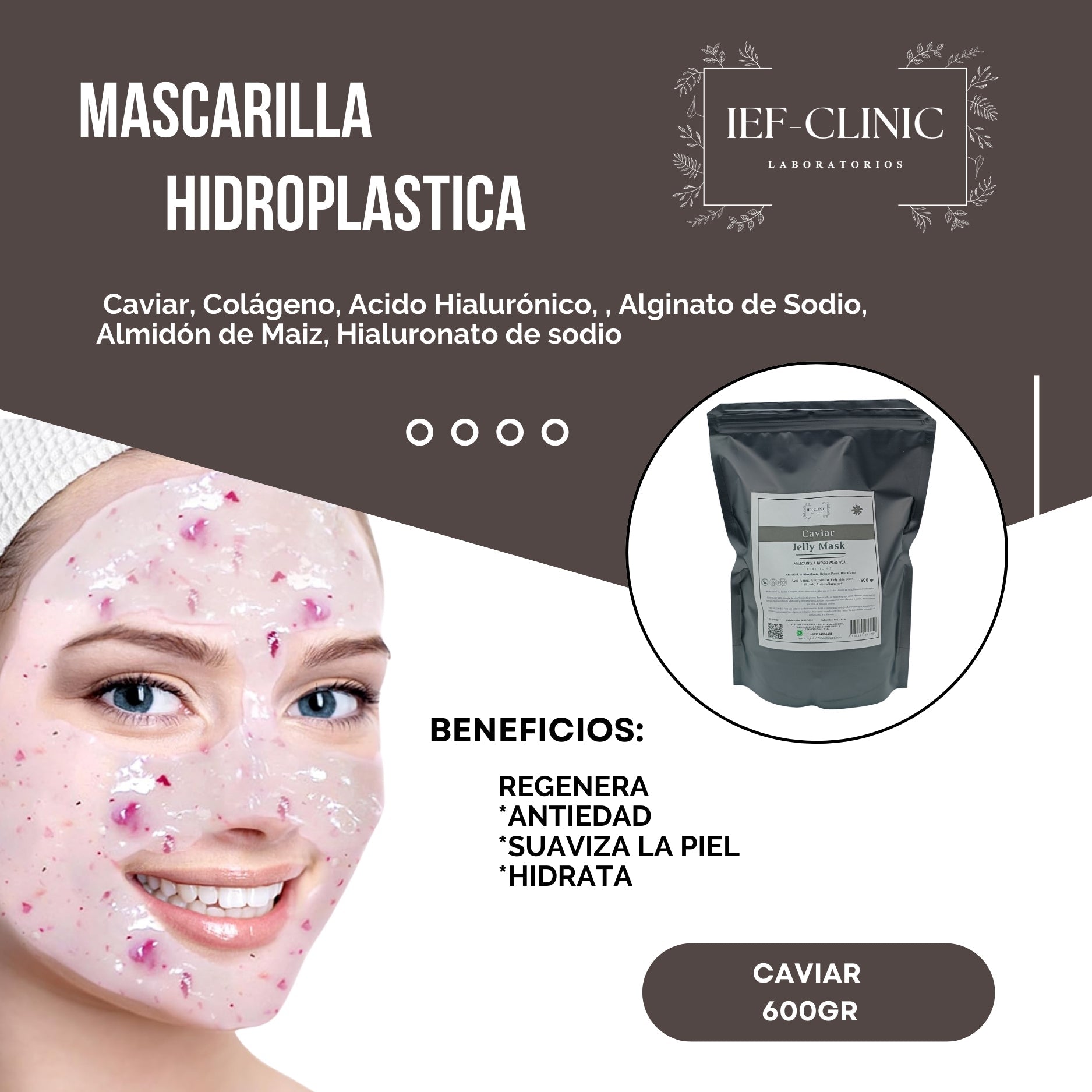 MASCARILLA HIDROPLASTICA PROFESIONAL JELLY MASK 600GRCUIDADO DE LA PIEL