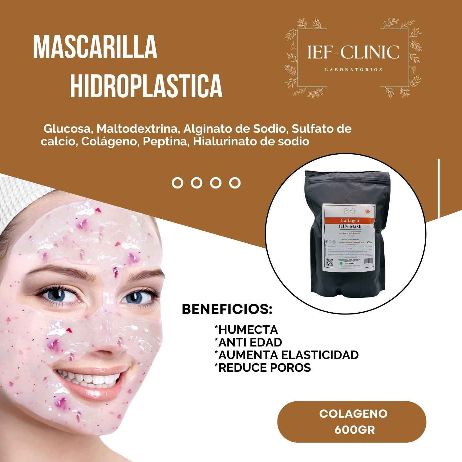 MASCARILLA HIDROPLASTICA PROFESIONAL JELLY MASK 600GRCUIDADO DE LA PIEL#