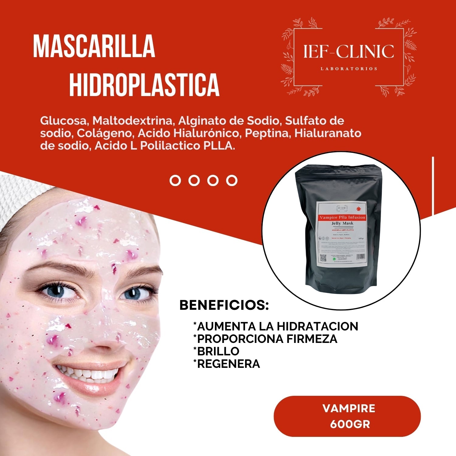 MASCARILLA HIDROPLASTICA PROFESIONAL JELLY MASK 600GRCUIDADO DE LA PIEL#