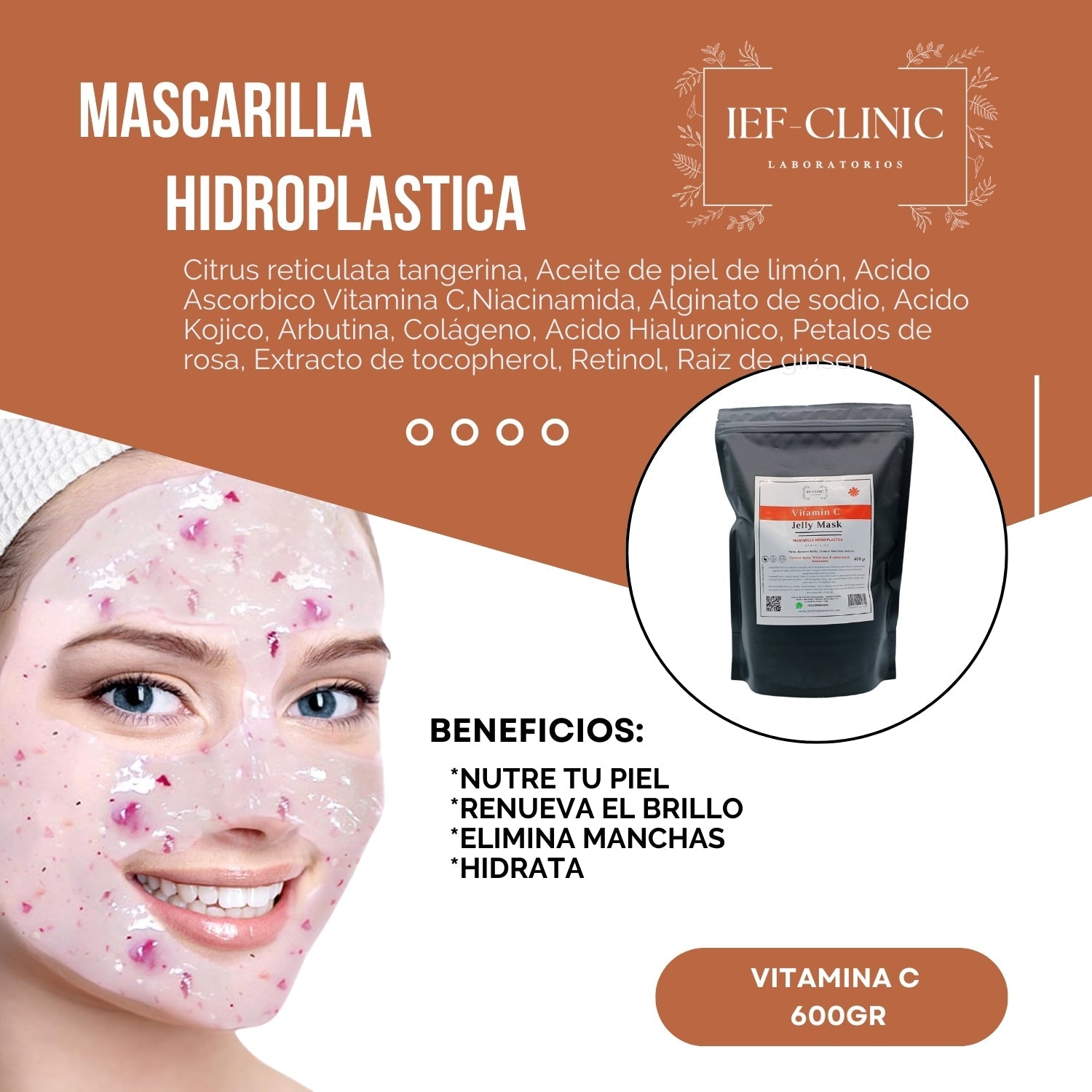 MASCARILLA HIDROPLASTICA PROFESIONAL JELLY MASK 600GRCUIDADO DE LA PIEL#