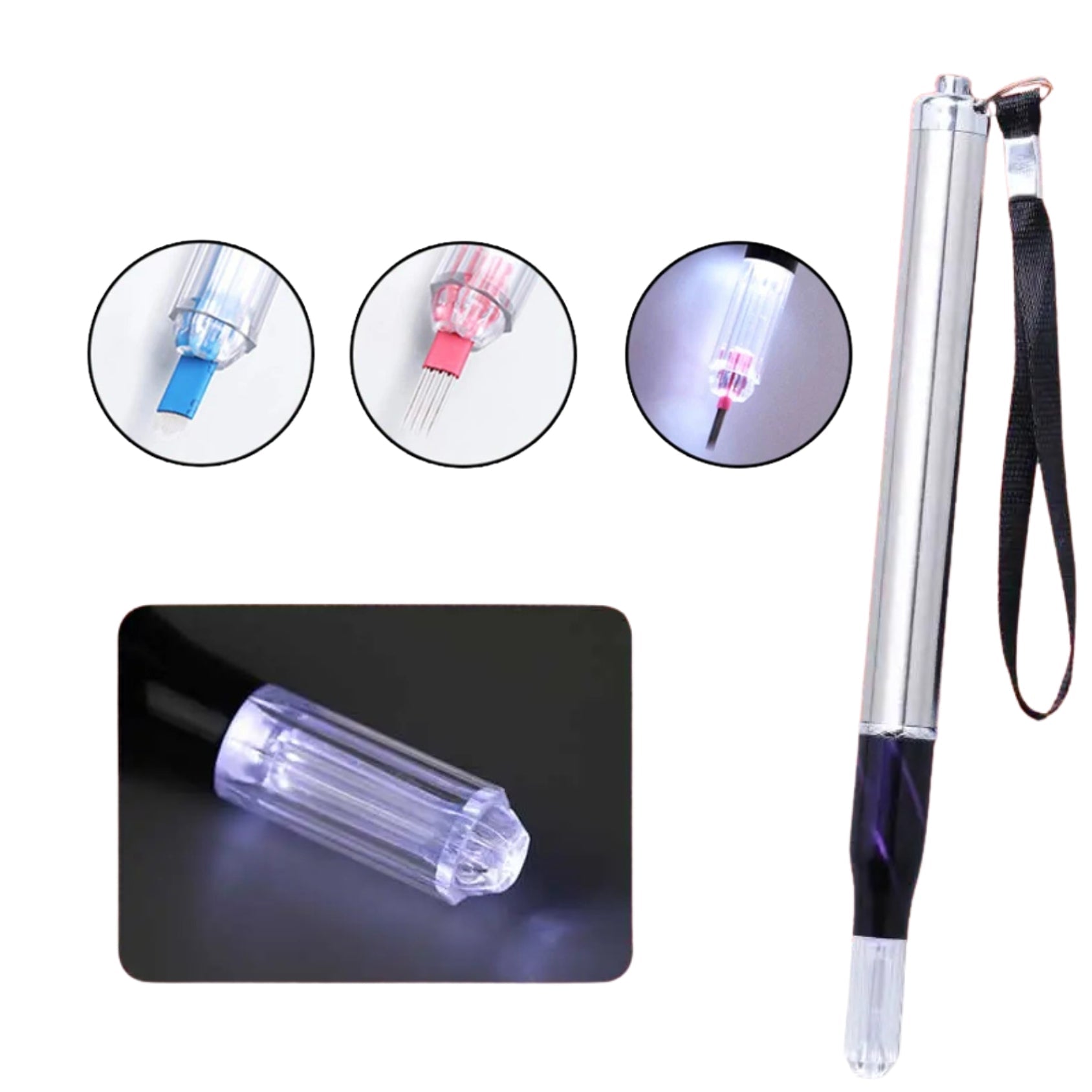 PLUMA INDUCTOR PARA MICROBLADING CON LUZ LEDMicroblading