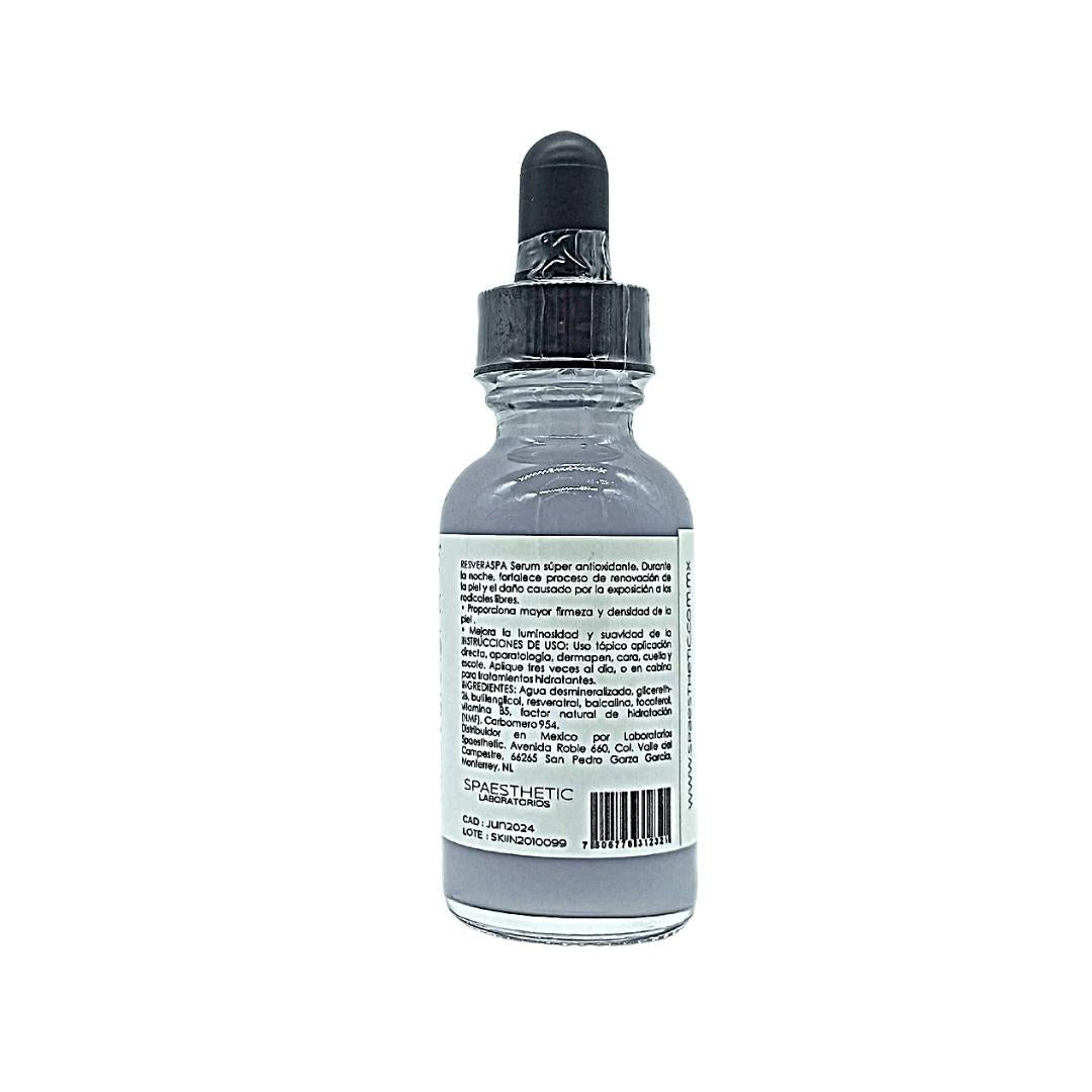 RESVERASPA SERUM 30ML ANTIOXIDANTE RESVERATROL SPAESTHETICIEF - CLINIC LABORATORIOS