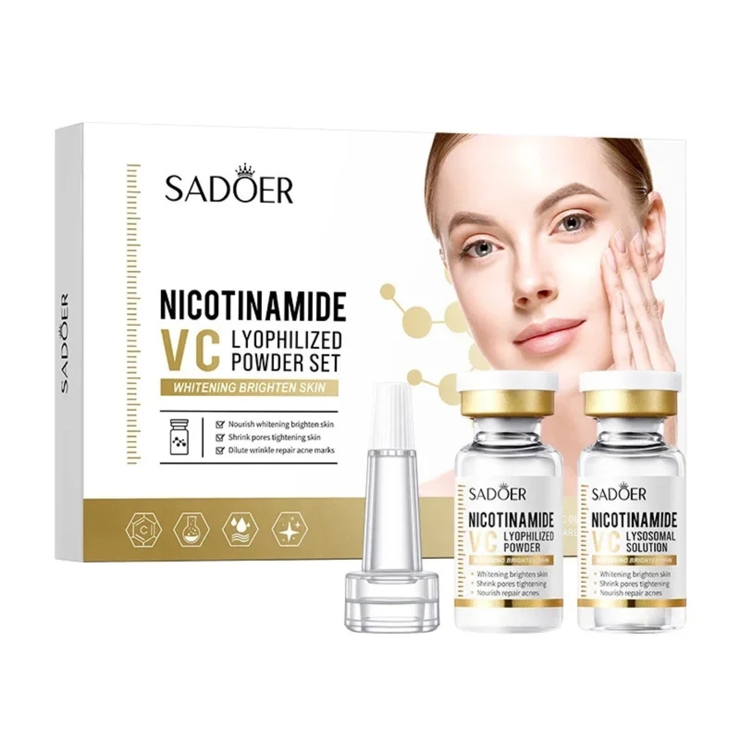 SADOER NICOTINAMIDA SERUM VITAMINA C BLANQUEADOR Y ABRILLANTASerumIEF - CLINIC LABORATORIOS