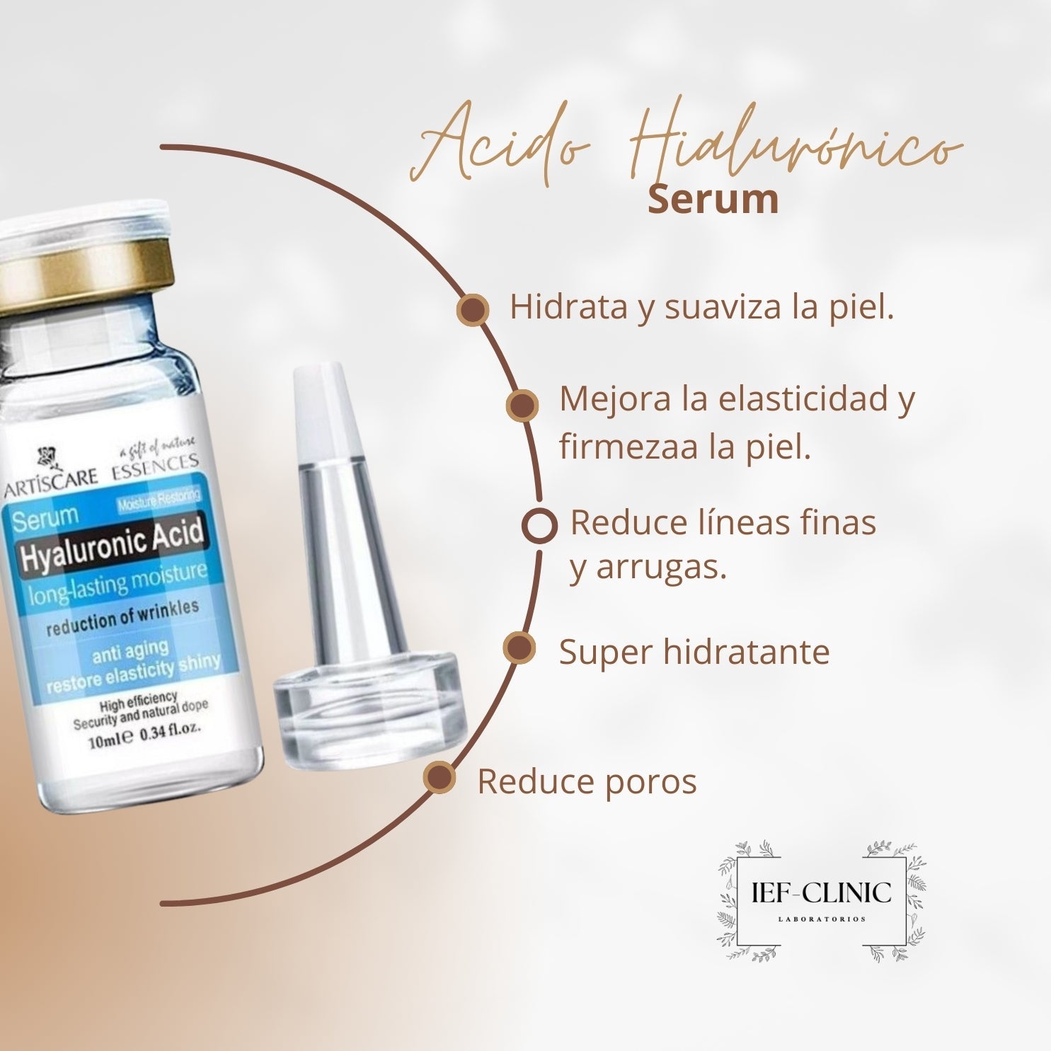 SERUM ANTIEDAD ARTISCARECUIDADO DE LA PIELIEF - CLINIC LABORATORIOS