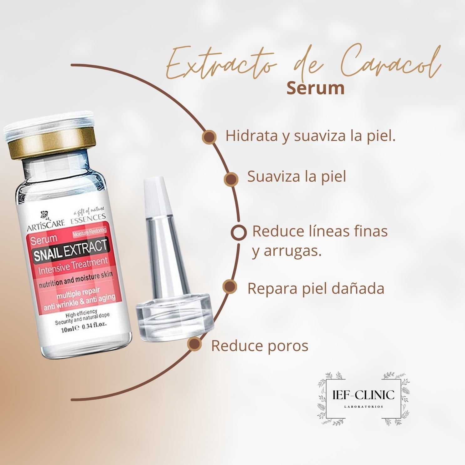 SERUM ANTIEDAD ARTISCARECUIDADO DE LA PIELIEF - CLINIC LABORATORIOS