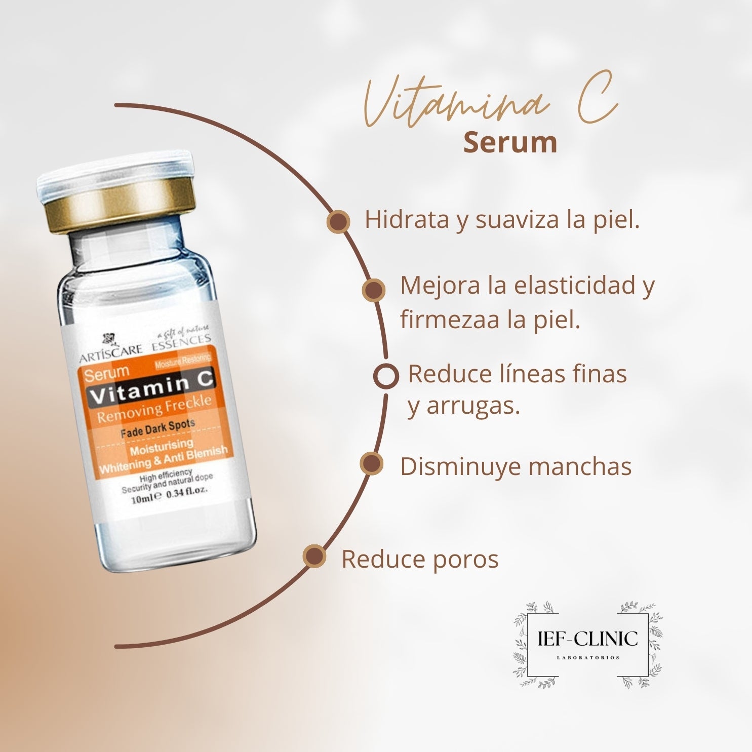 SERUM ANTIEDAD ARTISCARECUIDADO DE LA PIELIEF - CLINIC LABORATORIOS