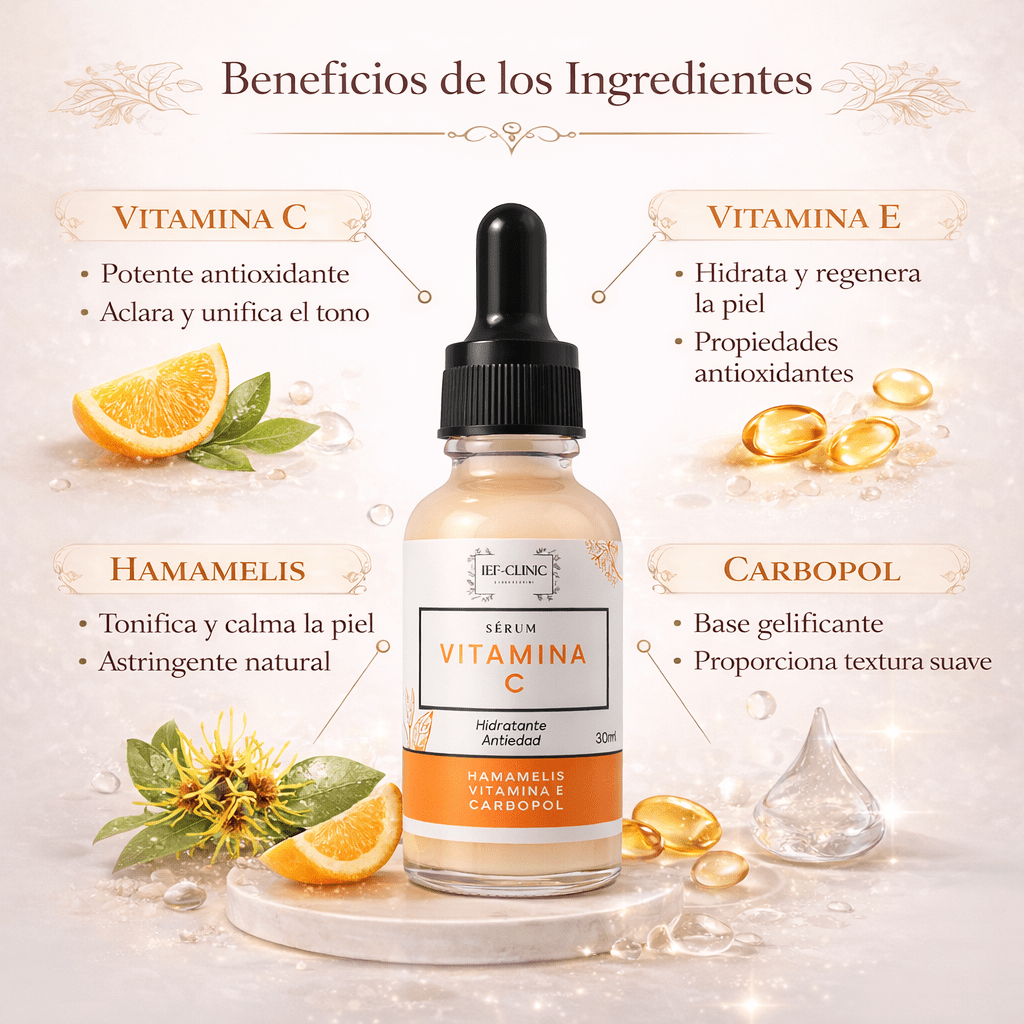 SERUM VITAMINA C HIDRATANTE ANTI EDAD 30ML BASICSerum