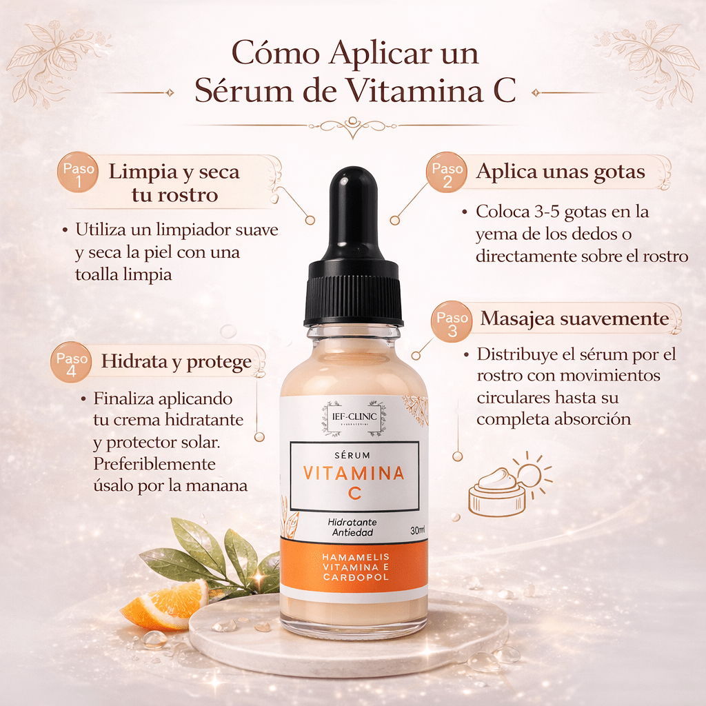 SERUM VITAMINA C HIDRATANTE ANTI EDAD 30ML BASICSerum