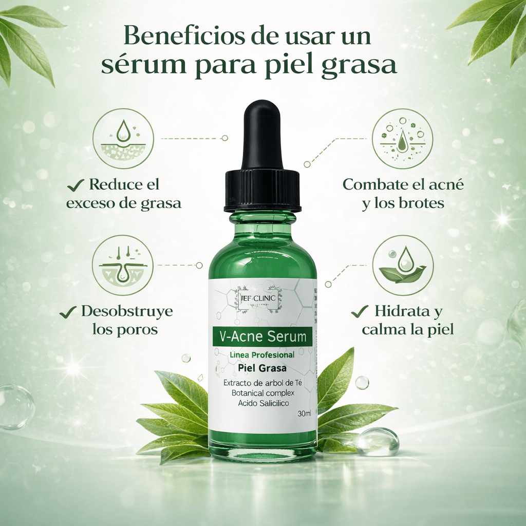 V - ACNE SERUM 30ML PIEL GRASA CON ACNECUIDADO DE LA PIEL