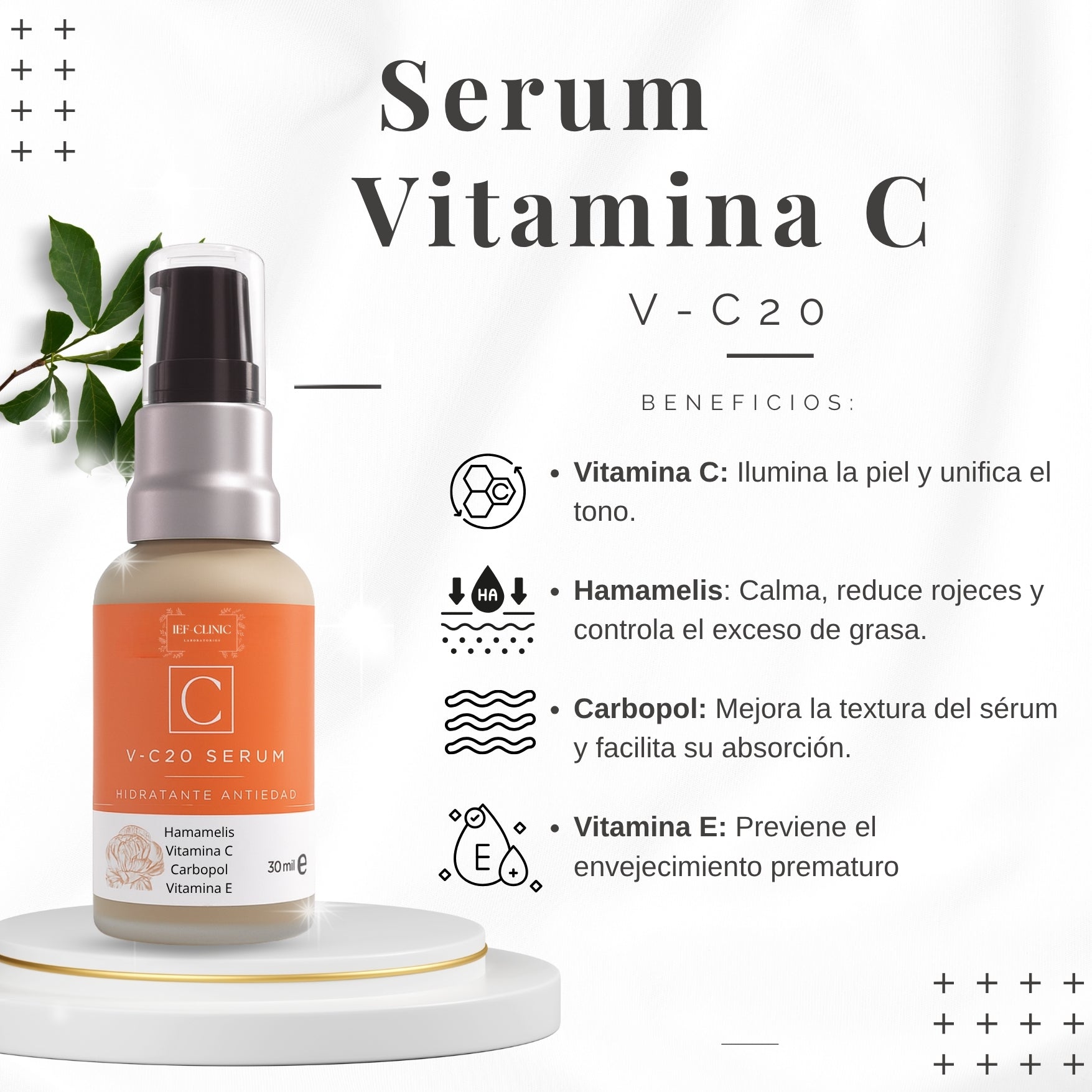 V - C20 SERUM CON VITAMINA C VITAMINAS Y BLOQUEDOR SOLARCUIDADO DE LA PIEL