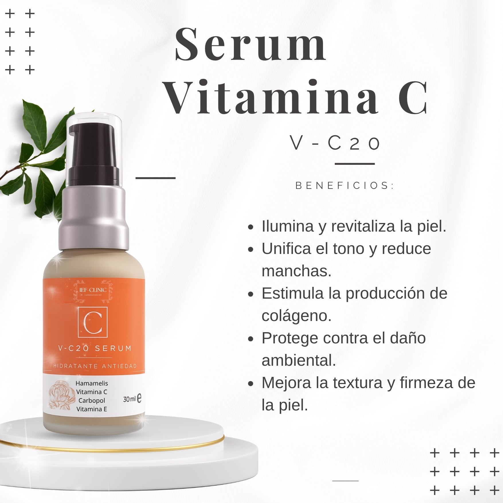 V - C20 SERUM CON VITAMINA C VITAMINAS Y BLOQUEDOR SOLARCUIDADO DE LA PIEL