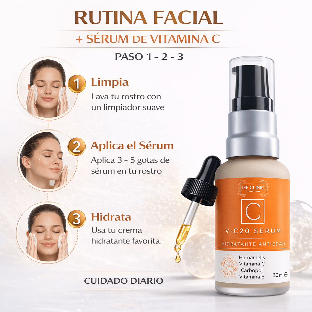V - C20 SERUM CON VITAMINA C VITAMINAS Y BLOQUEDOR SOLARCUIDADO DE LA PIEL