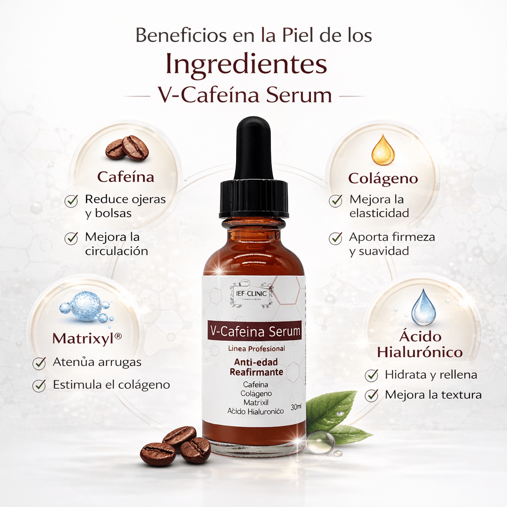 V - CAFEINA SERUM CAFEINA COLAGENO MATRIXIL ACIDO HIALURONICOSerum