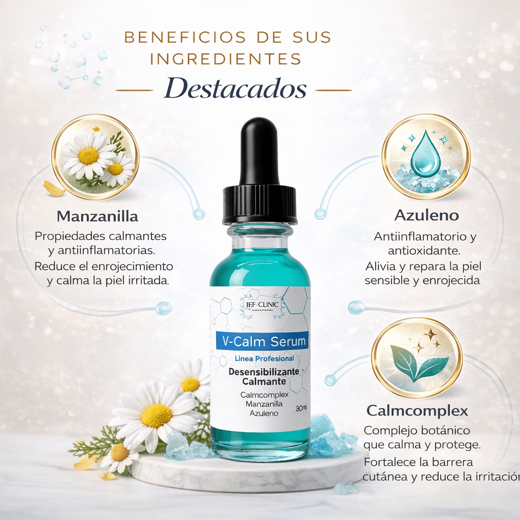 V - CALM SERUM CALMANTE AZULENO DESENZIBILIZANTECUIDADO DE LA PIEL