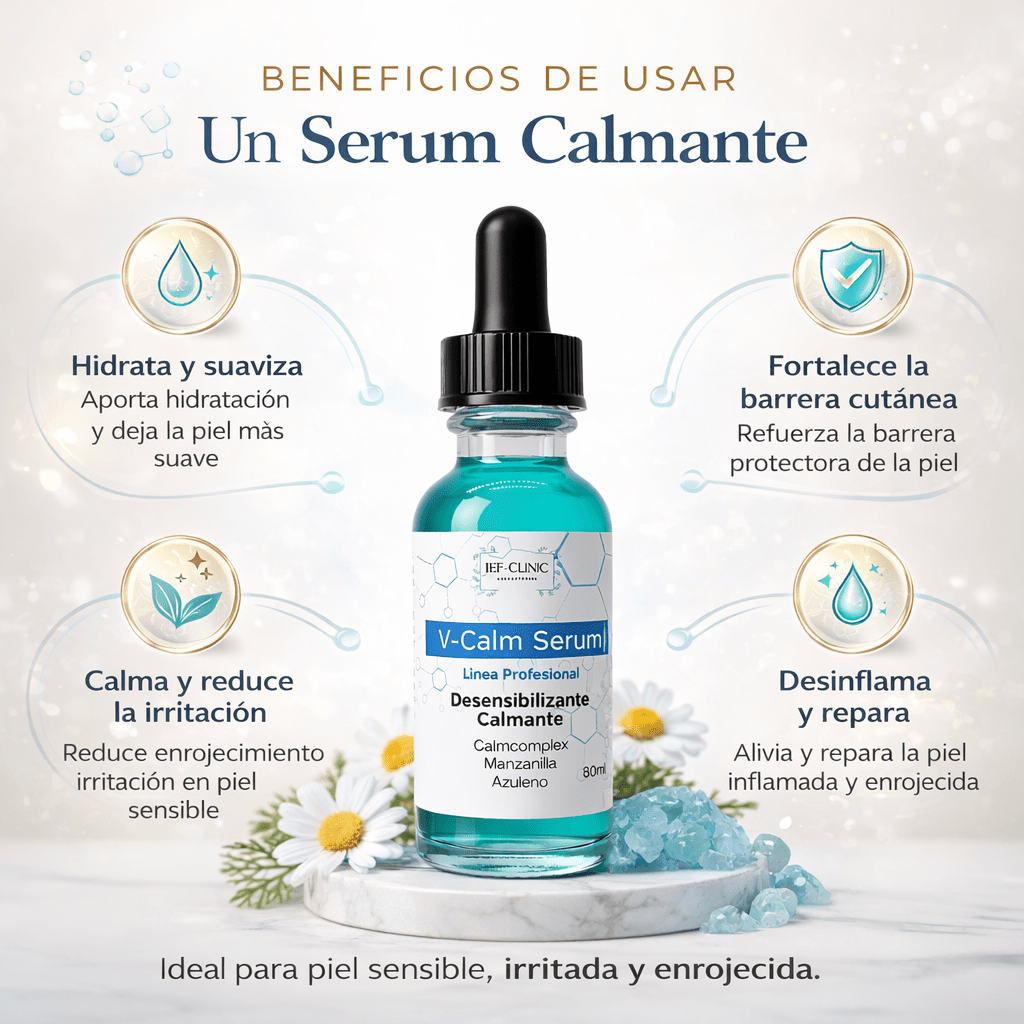 V - CALM SERUM CALMANTE AZULENO DESENZIBILIZANTECUIDADO DE LA PIEL