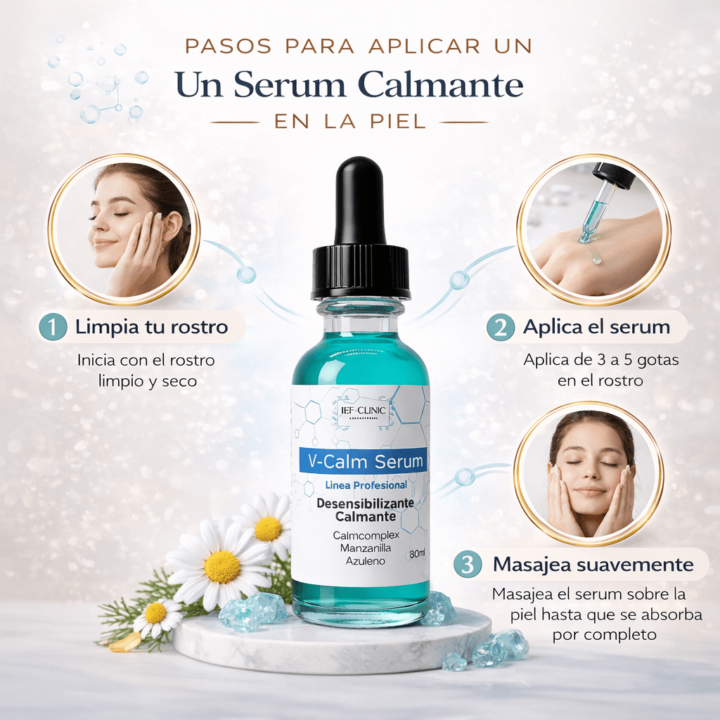 V - CALM SERUM CALMANTE AZULENO DESENZIBILIZANTECUIDADO DE LA PIEL