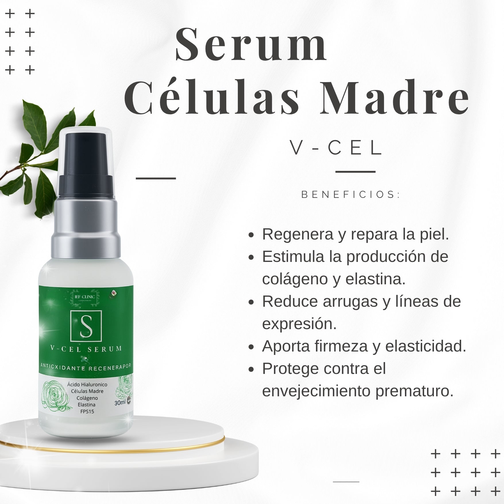 V - CEL SERUM CELULAS MADRE Y PROTECTOR SOLARSerum