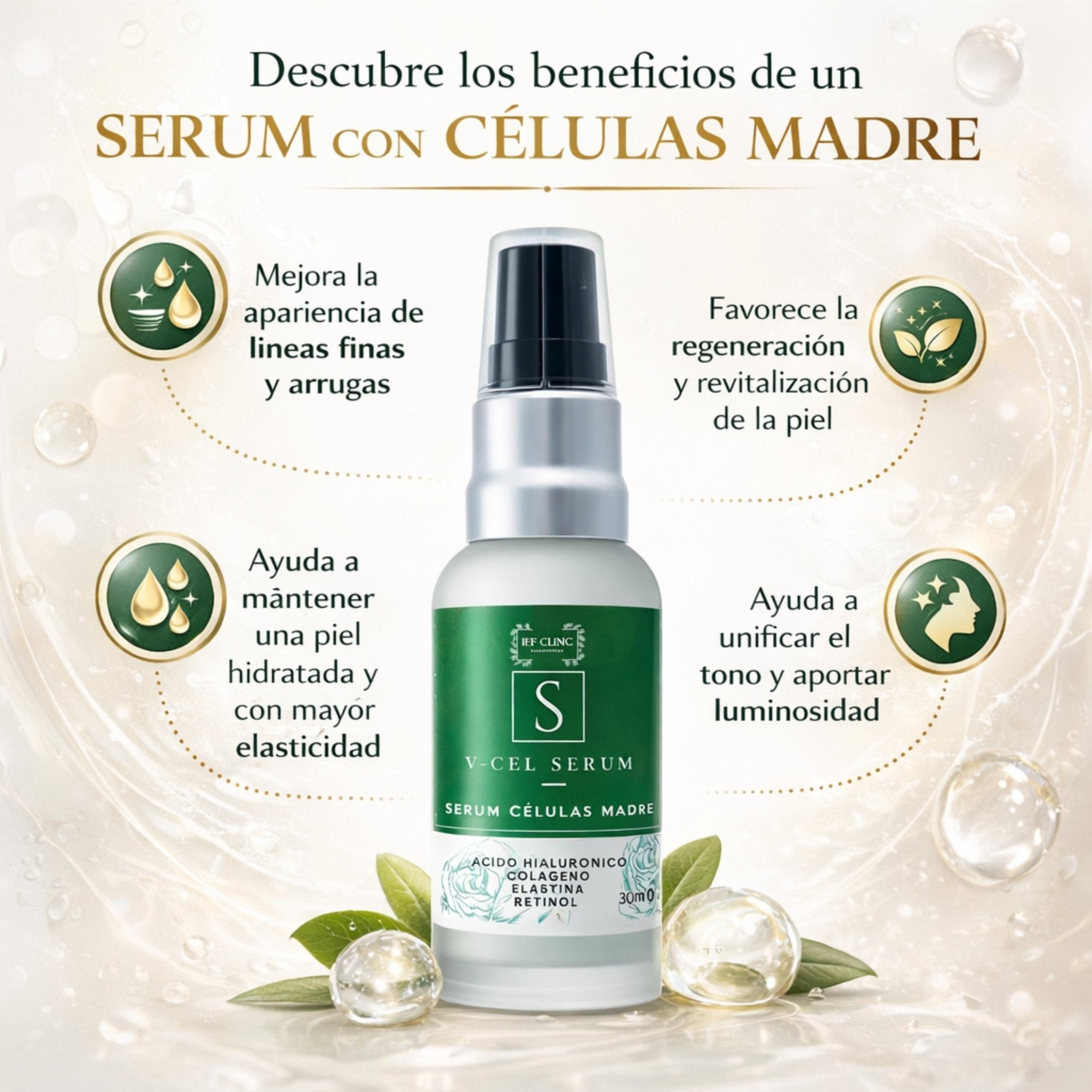 V - CEL SERUM CELULAS MADRE Y PROTECTOR SOLARSerum