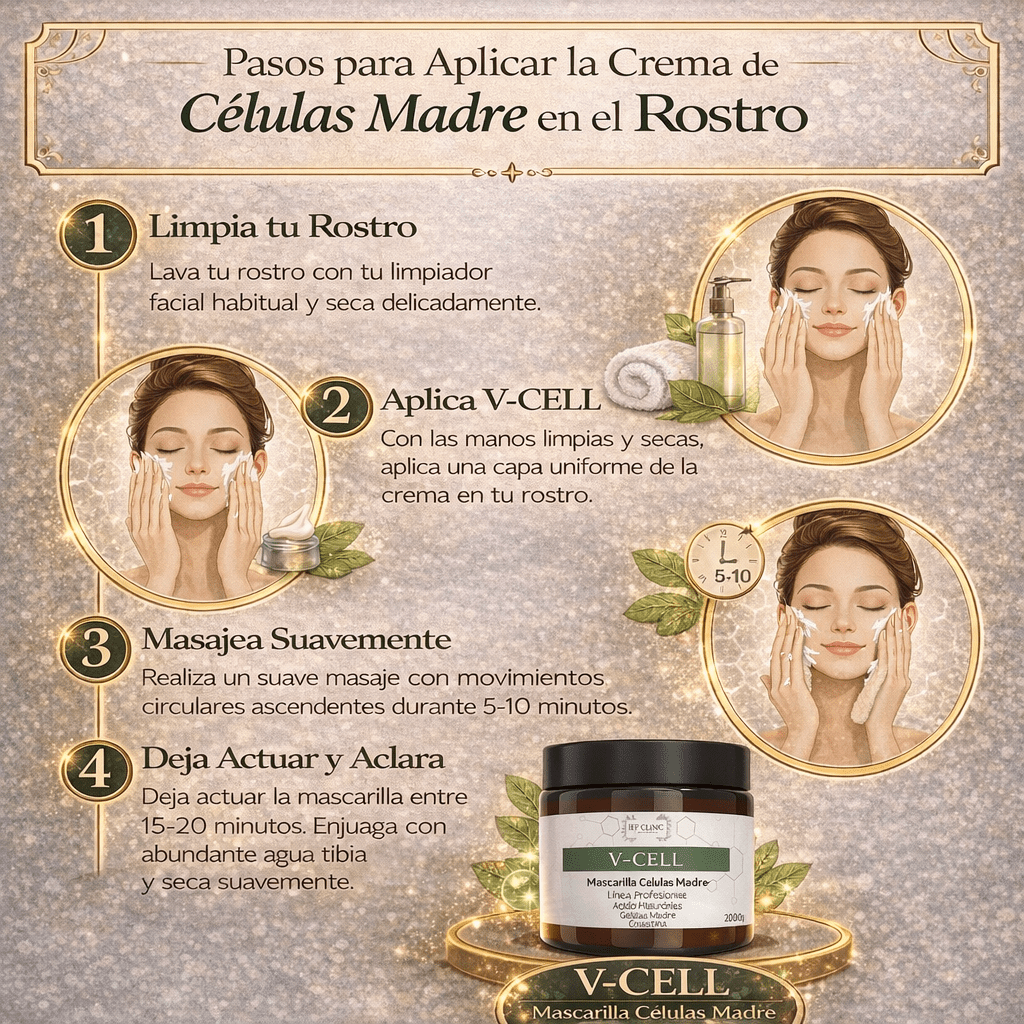 V - CELL MASCARILLA CELULAS MADRECUIDADO DE LA PIEL