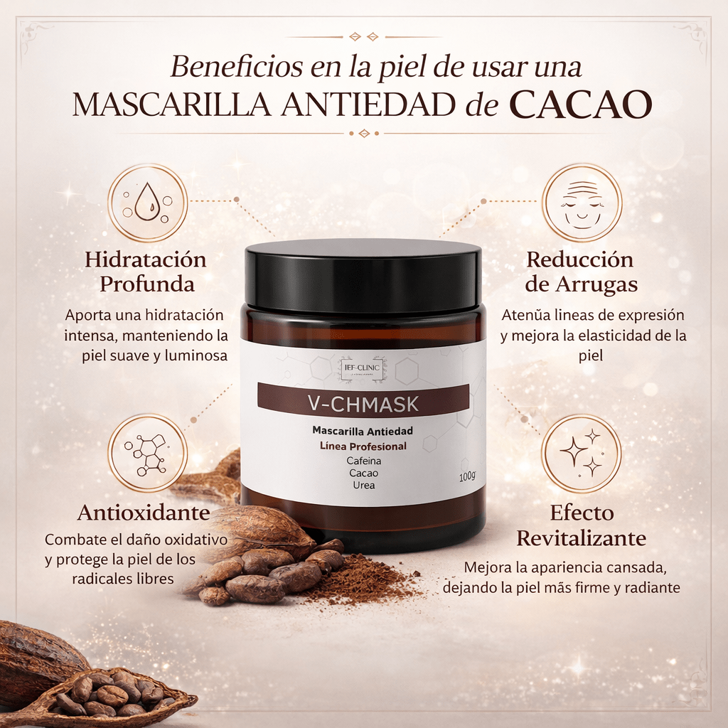 V - CHMASK MASCARILLA CACAO CHOCOLATECUIDADO DE LA PIEL