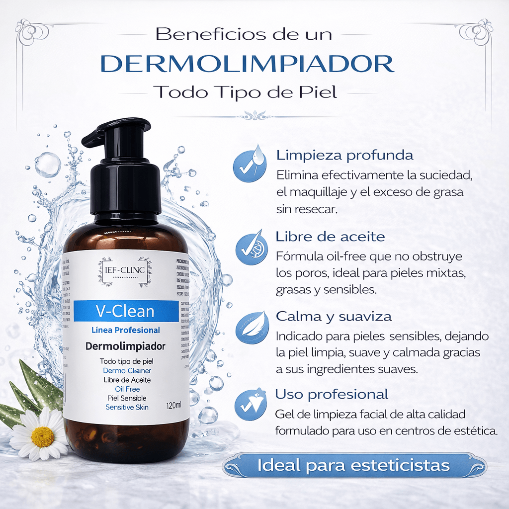 V - CLEAN DERMOLIMIADOR TODO TIPO DE PIELCUIDADO DE LA PIEL