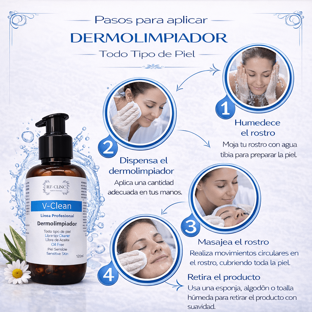 V - CLEAN DERMOLIMIADOR TODO TIPO DE PIELCUIDADO DE LA PIEL