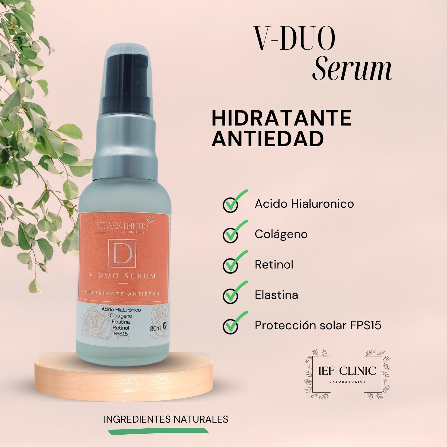 V - DUO SERUM ANTIEDAD Y PROTECCIÓN SOLARIEF - CLINIC LABORATORIOS