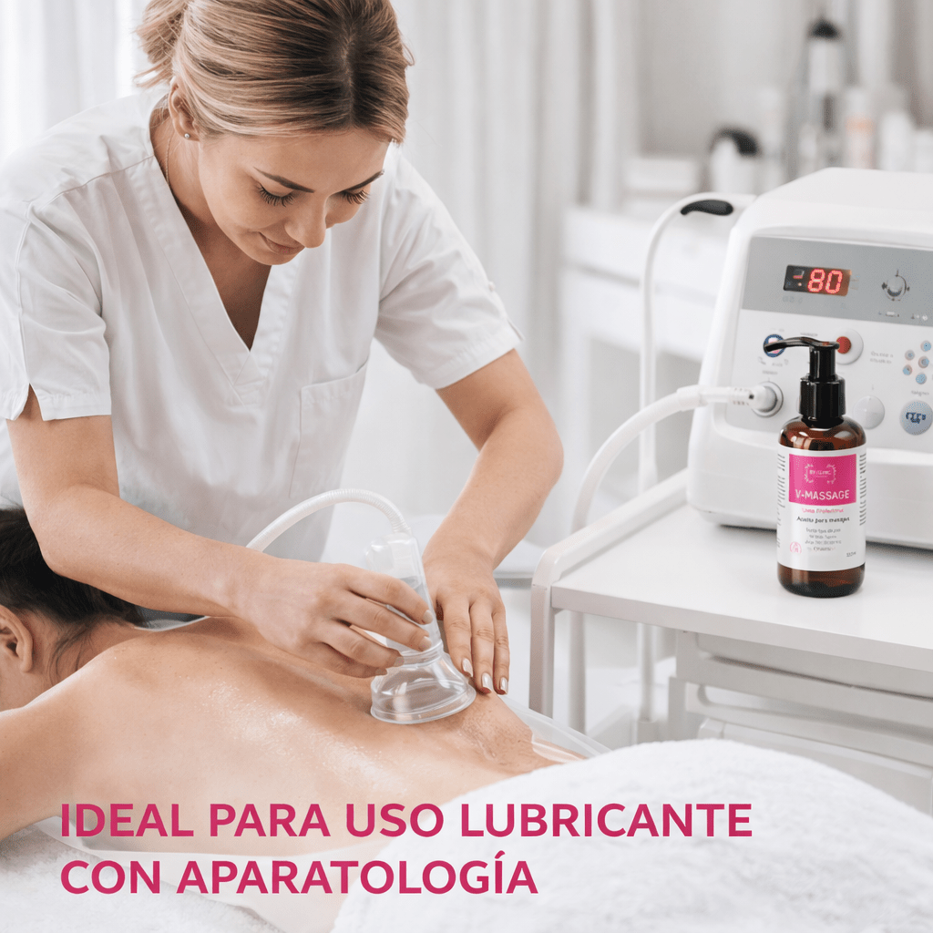 V - MASSAGE ORGANICO ACEITE PARA MASAJE MANUAL Y APARATOLOGIACUIDADO DE LA PIEL