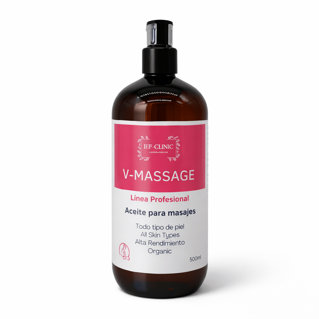 V - MASSAGE ORGANICO ACEITE PARA MASAJE MANUAL Y APARATOLOGIACUIDADO DE LA PIEL