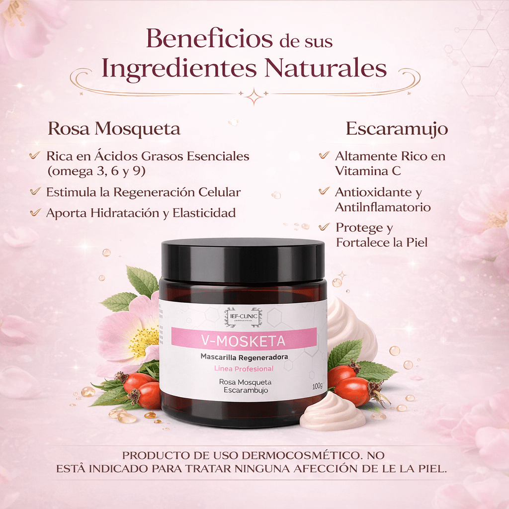 V - MOSKETA MASCARILLA ROSA MOSQUETA REPARADORACUIDADO DE LA PIEL
