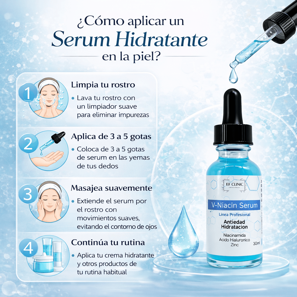 V - NIACIN SERUM NIACINAMIDA ZINC ACIDO HIALURINICOSerum