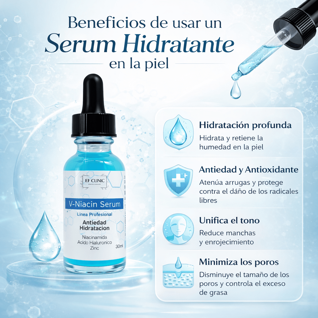 V - NIACIN SERUM NIACINAMIDA ZINC ACIDO HIALURINICOSerum