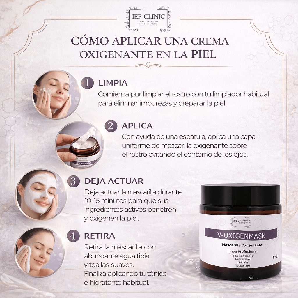 V - OXIGEN MASCARILLA FACIAL ANTIOXIDANTECUIDADO DE LA PIEL
