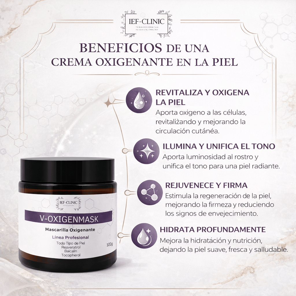 V - OXIGEN MASCARILLA FACIAL ANTIOXIDANTECUIDADO DE LA PIEL