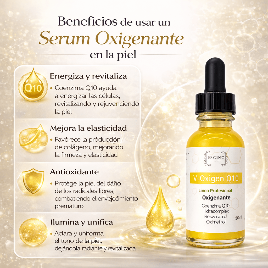 V - OXIGENQ10 SERUM 30ML OXIGENANTE COENZIMA Q10CUIDADO DE LA PIEL