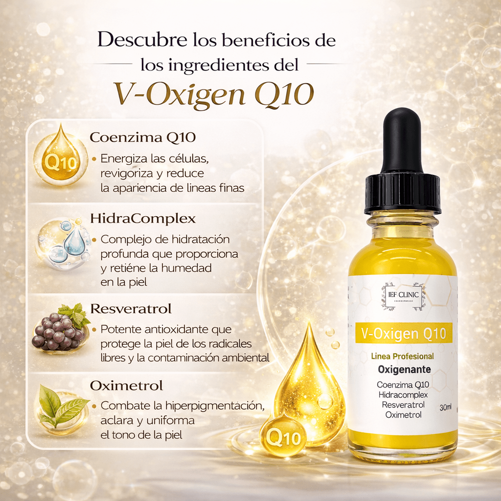 V - OXIGENQ10 SERUM 30ML OXIGENANTE COENZIMA Q10CUIDADO DE LA PIEL