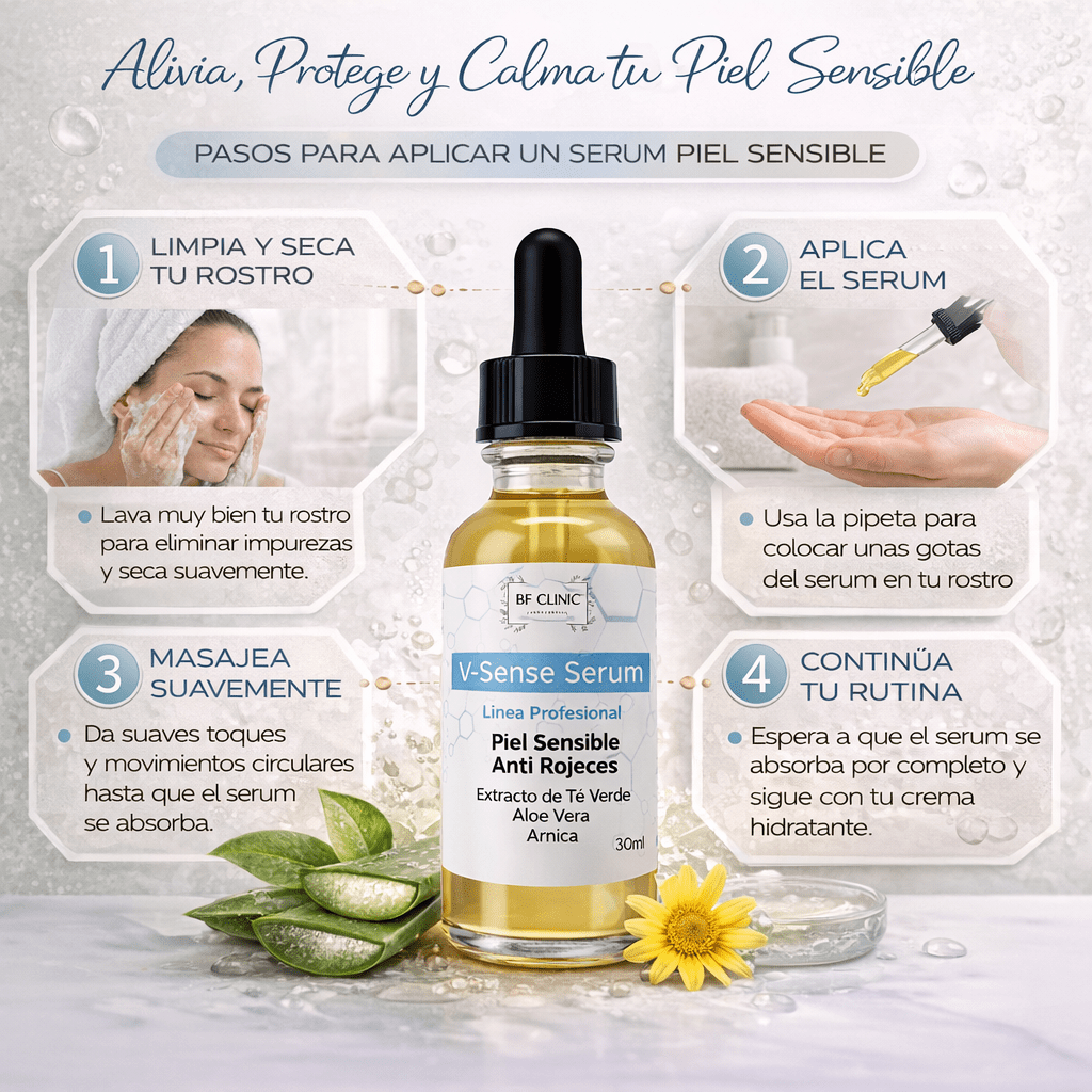 V - SENSE SERUM CALMANTE ANTIROJECES PIEL SENSIBLECUIDADO DE LA PIEL