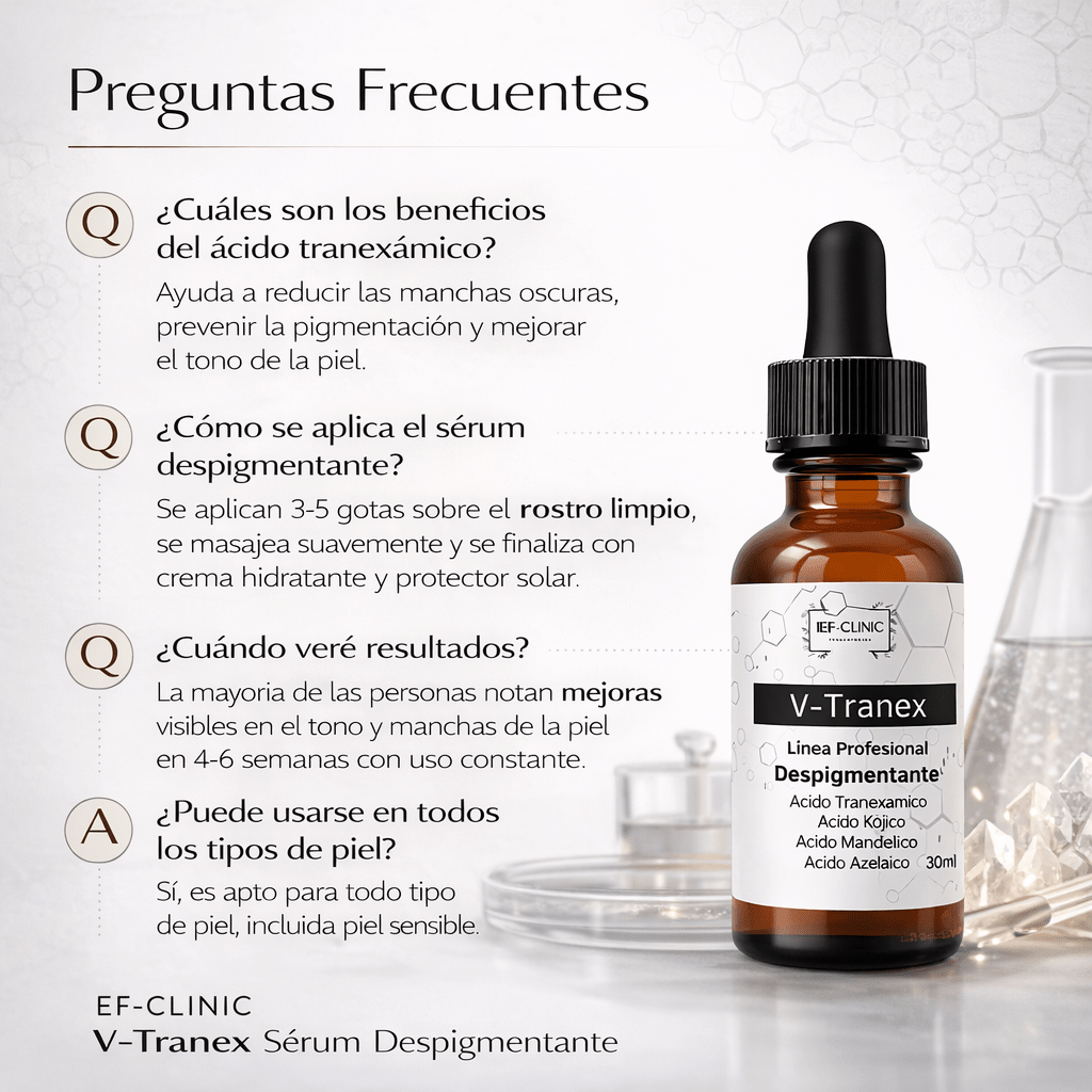 V - TRANEX SERUM DESPIGMENTANTE ACIDO TRAXENAMICOCUIDADO DE LA PIEL