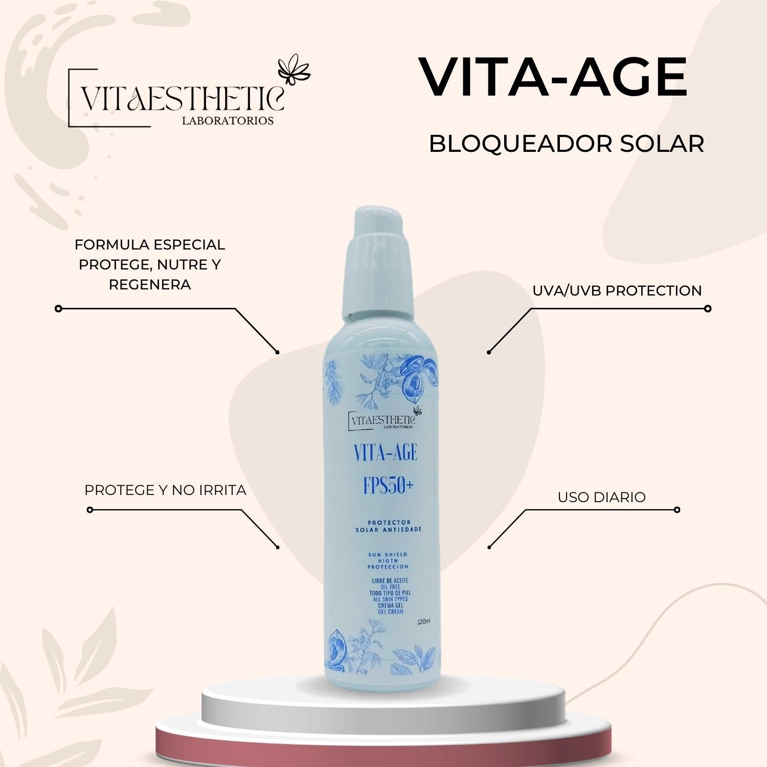 VITA - AGE PROTECTOR SOLAR ANTIEDADIEF - CLINIC LABORATORIOS