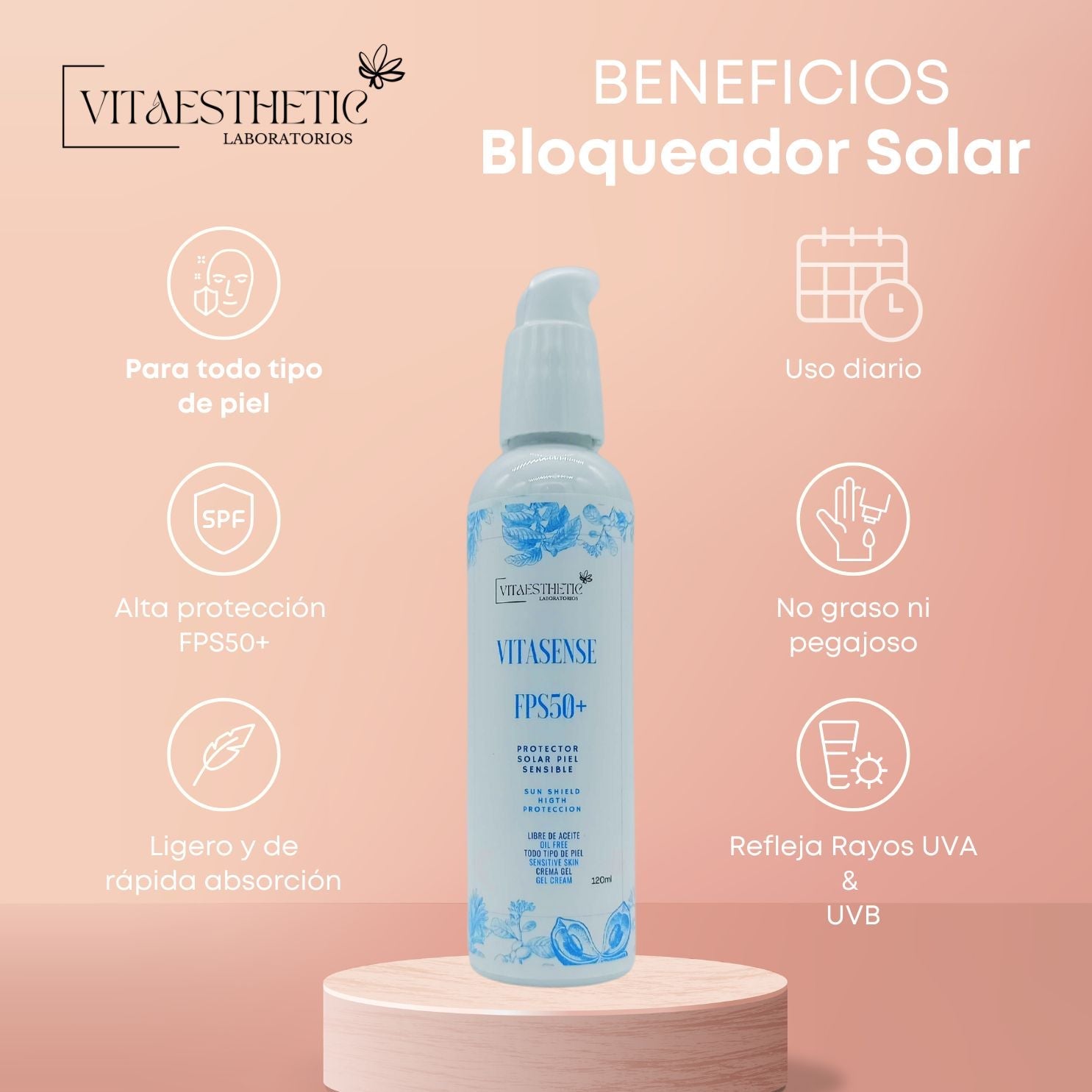 VITA - SENSE PROTECTOR SOLAR PIEL SENSIBLEIEF - CLINIC LABORATORIOS