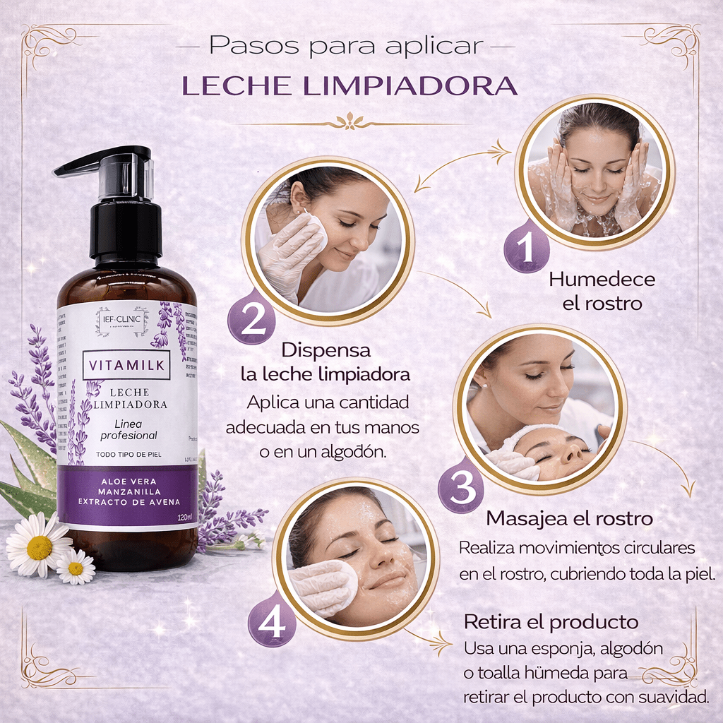 VITAMILK LECHE LIMPIADORA TODO TIPO DE PIEL